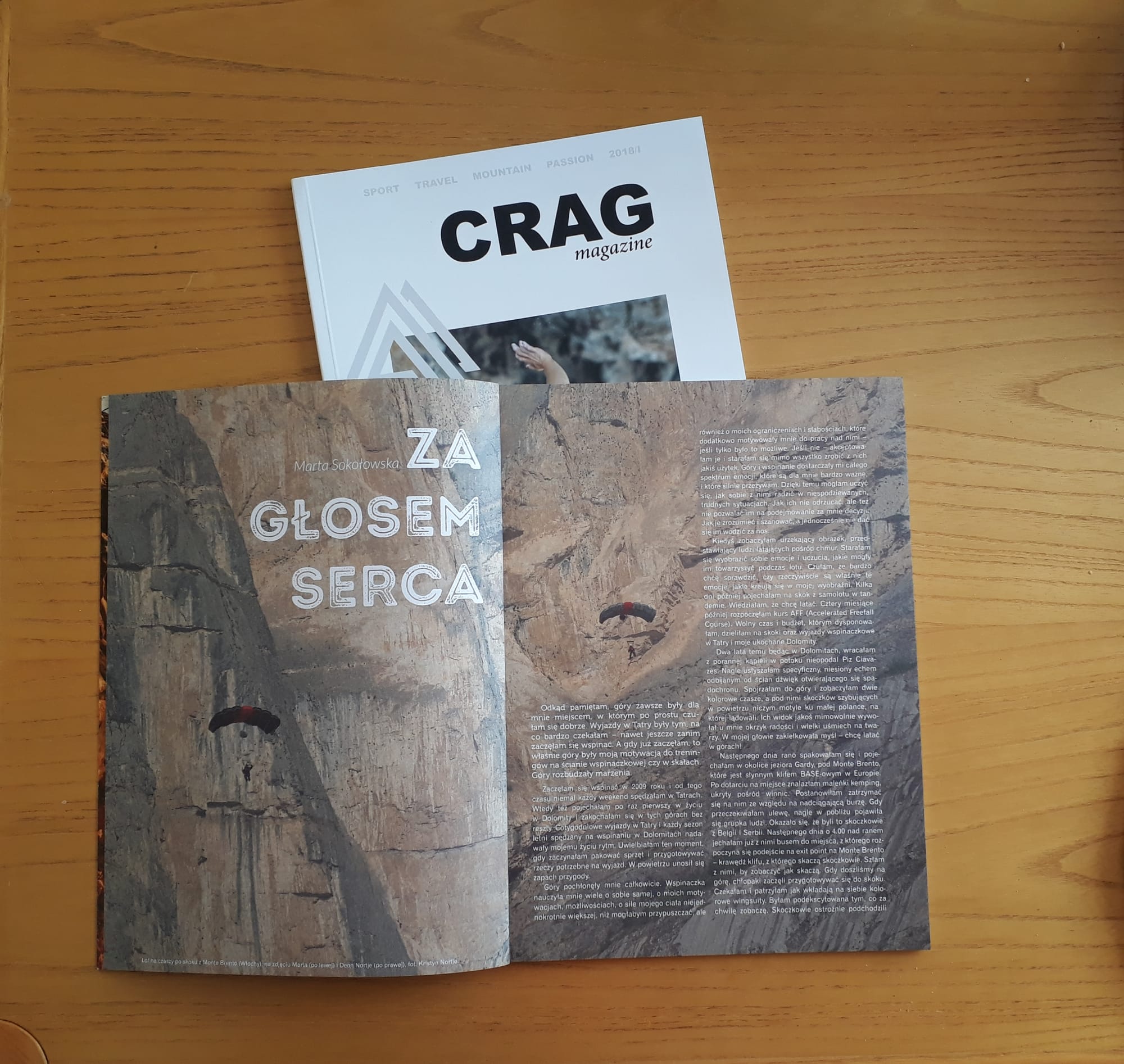 Za głosem serca - artykuł dla Crag magazine