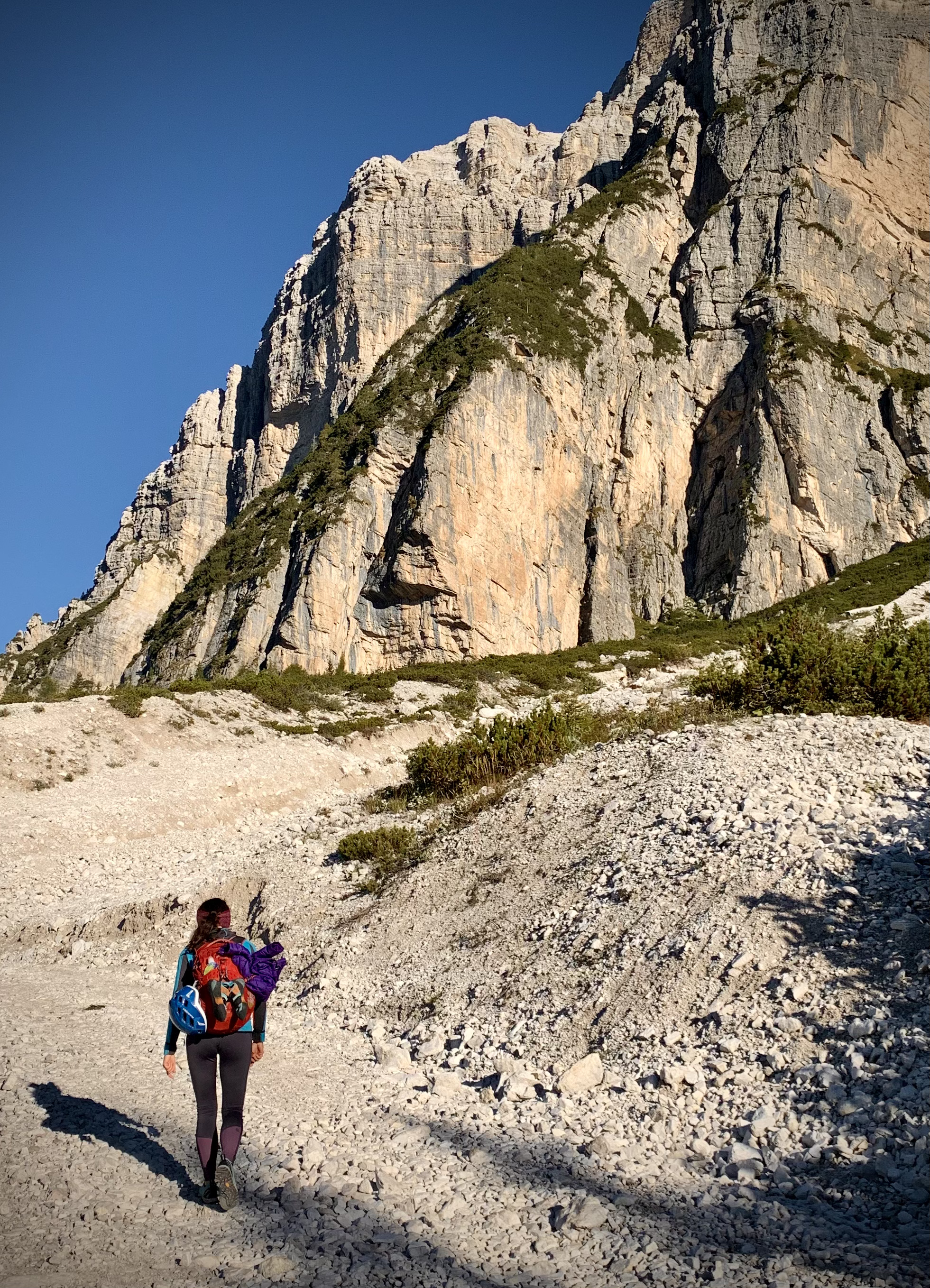 Podejście pod Scalet della Masenade (Dolomity)