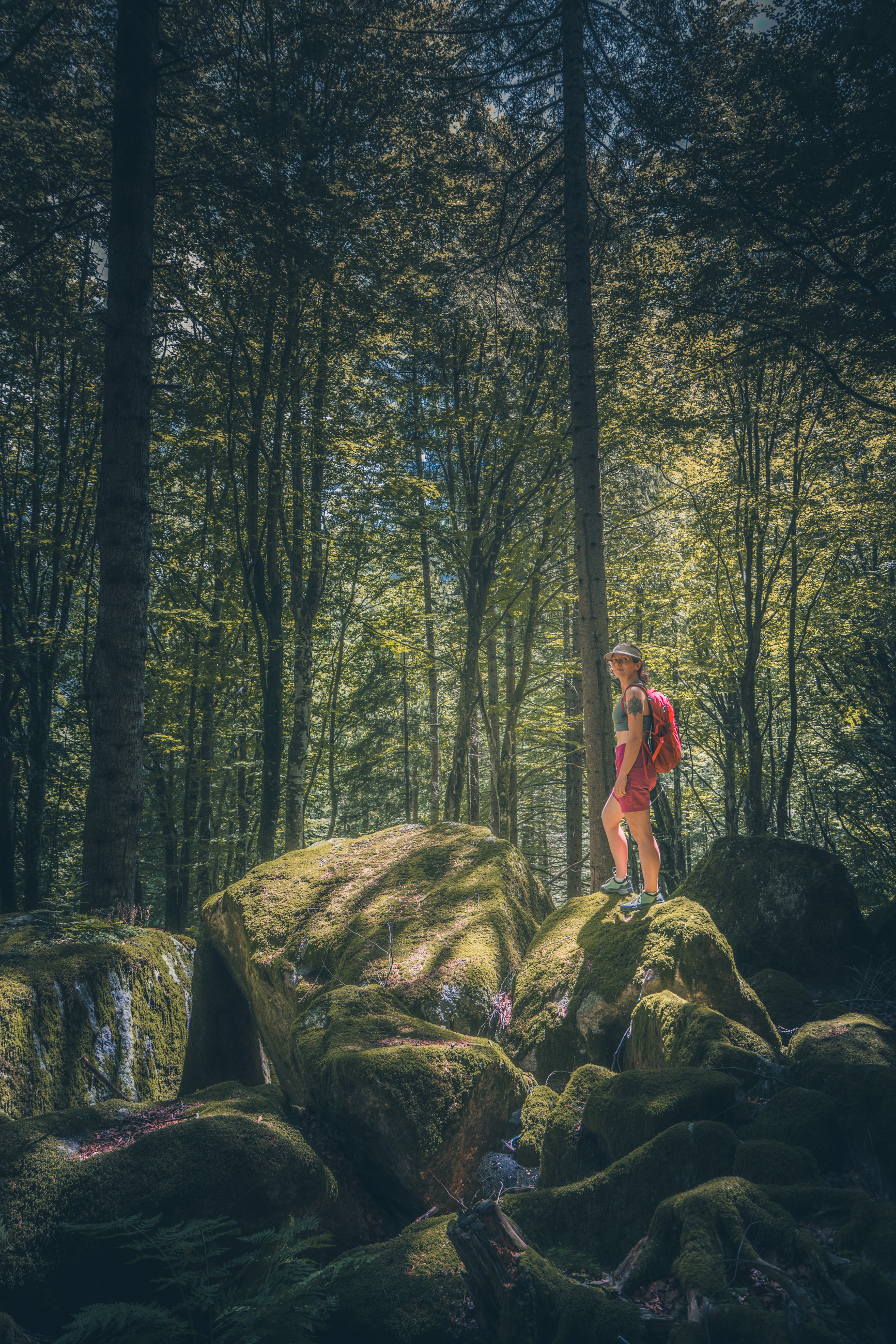 magiczny las alpejski, Bagni di Masino, Włochy