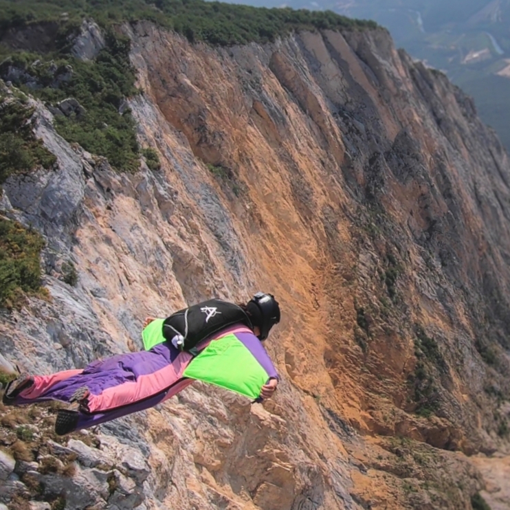 Skok w Wingsuit z Monte Brento